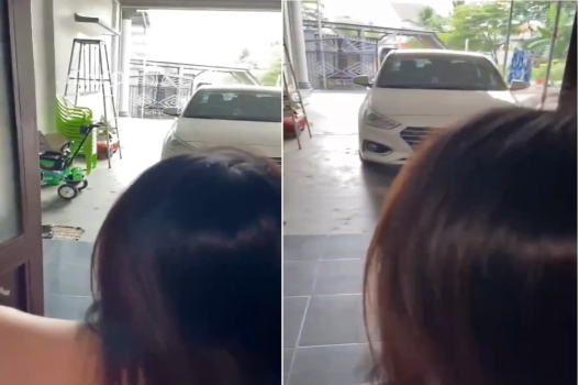 Chịch nhau bí mật trước cửa lo phụ huynh về